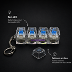 Chaveiro Teclado Mecânico com Led